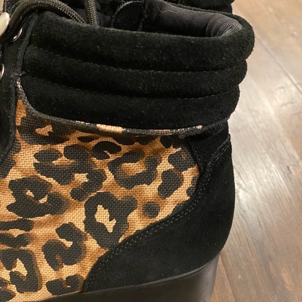 Steve Madden Platform Leopard Print Hiker Boot - Picture 10 of 12